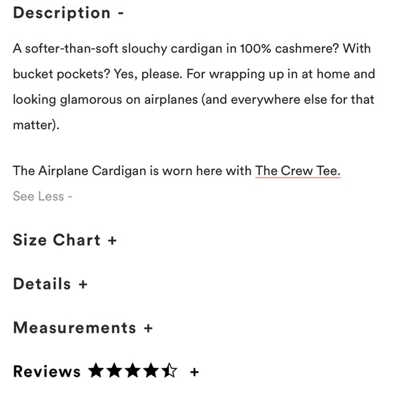 HATCH The Airplane Cardigan Cashmere - Picture 4 of 6